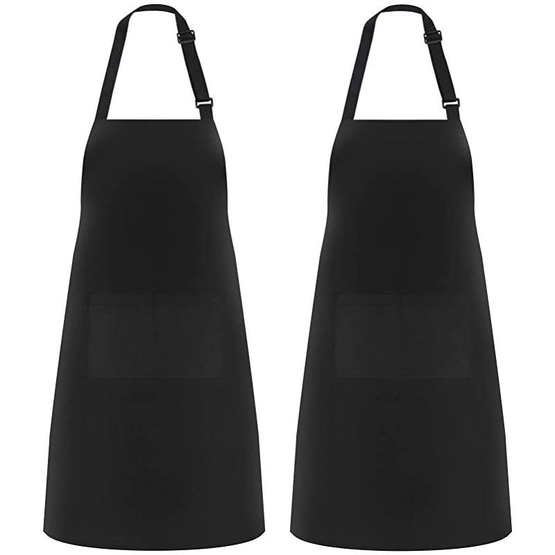 Delantal de Cocina Rayado Halter Unisex para Hogar y Personal de Comedor