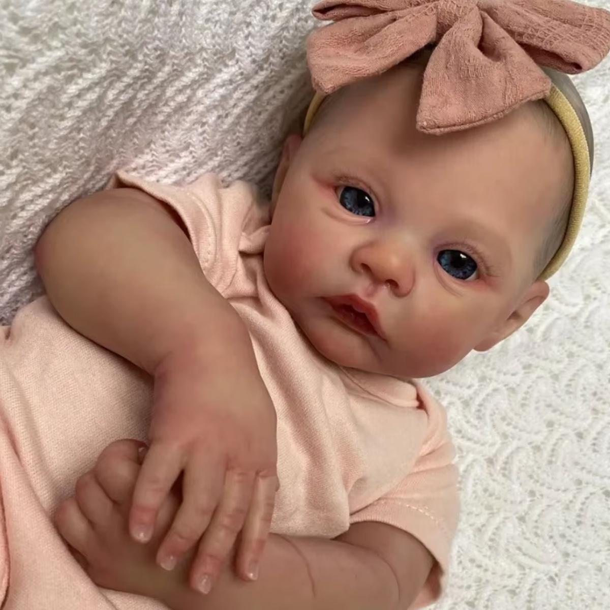 

Realistic Rebirth Baby Doll Soft Fabric Body Realistic Pose With Feeding Set Suitable For Children Aged 3 Over | Companion Doll