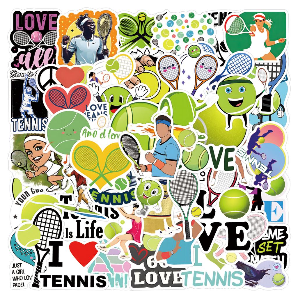 55 New Tennis Tennis Graffiti Stickers Decorative Skateboard Suitcase Helmet Stickers
