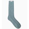 Women's Logo Charcoal Cable Knit Wool Blend Long Socks 2-Piece Set JASS5F031 G2