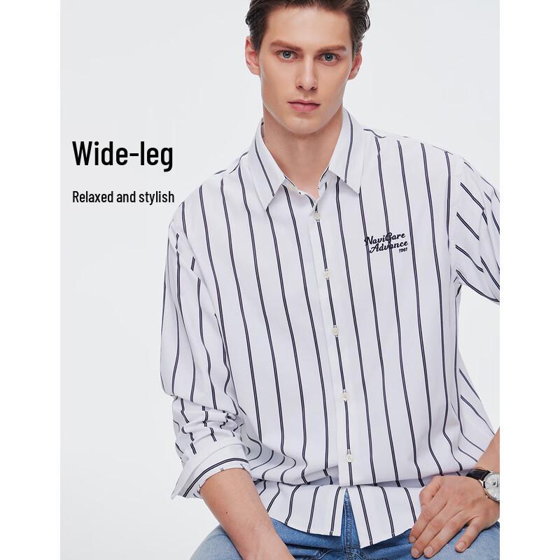 Navigare Men s Long-Sleeve Striped Shirt S