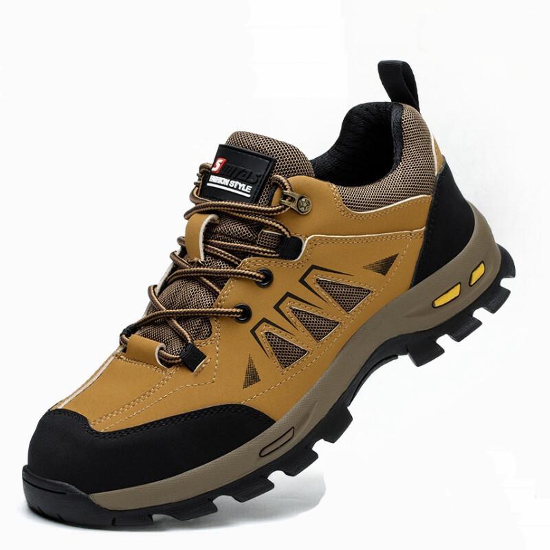 

мужская мода дышащие стальные подноски рабочие защитные ботинки для улицы рабочие ботинки инструментальная безопасность сварочные кроссовки безопасная обувь 280 оранжевый