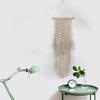 Macrame Wall Art Handmade Cotton Wall Hanging Tapestry with Lace Fabrics Bohemian Hanging Decoration Best Gift