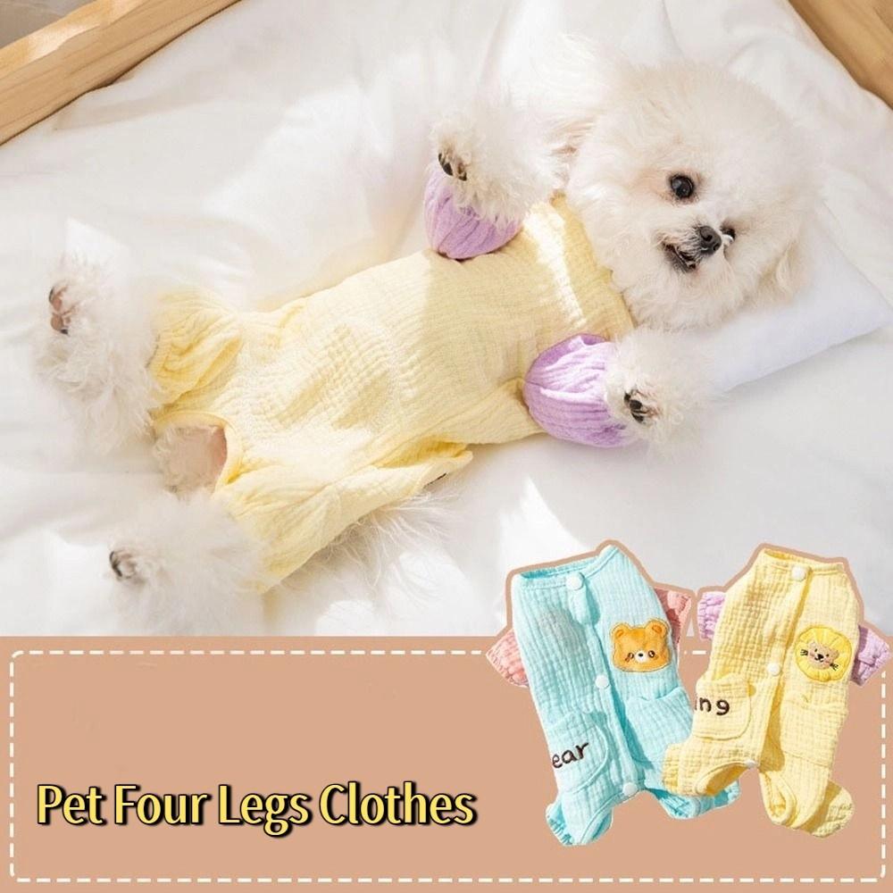 Comfortable Small Dog Cooling Vest Double-Layer Yarn Pet Jumpsuits Dog Clothes  Spring Summer
