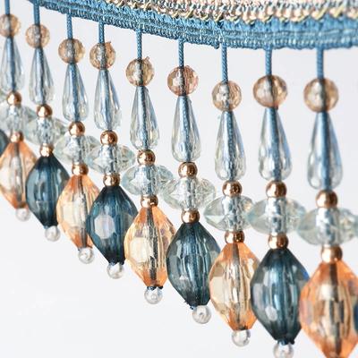 3 Meter Kristallen Kralen Hangers Gordijnrand Naaifranje Kwastje Bekleding Bruiloftsdecoratie