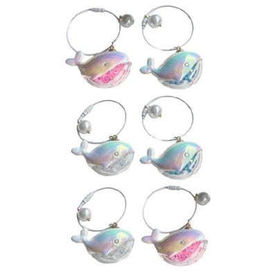 2er-Pack Wal-Schlüsselanhänger Taschenanhänger Rucksackanhänger Acryltextur Geeignet für Paare und individuellen Stil