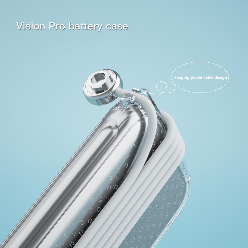 For Apple Vision Pro Battery Case Soft TPU Anti-Slip Battery Cover Protector