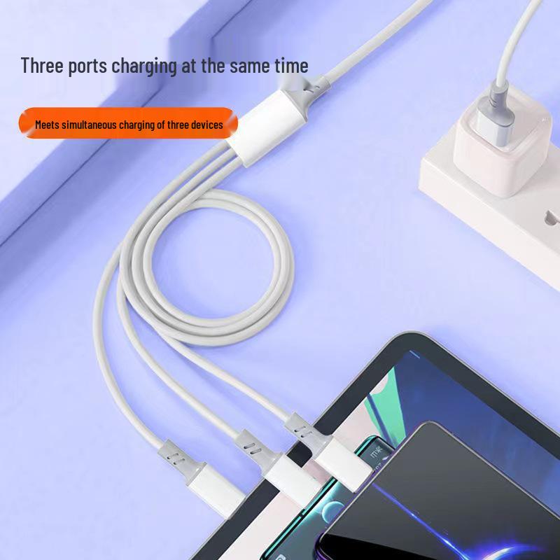 120W 3-in-1 Fast Charging Cable for Apple/Android/Type-C Devices
