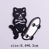 Punk Embroidery Patch Iron-On Patches For Clothing Thermoadhesive Patches On Clothes Letters Flame Embroidered Patch For Clothes