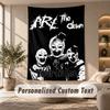 Tapestry Custom Name Text, Wall Hanging Tapestry Home Room DecorTerrifier Art the Clown