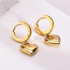 Gold Heart Earrings for Women Gold Huggie Earrings Hoop Earrings Chunky Heart Drop Earrings Birthday Jewelry for Women