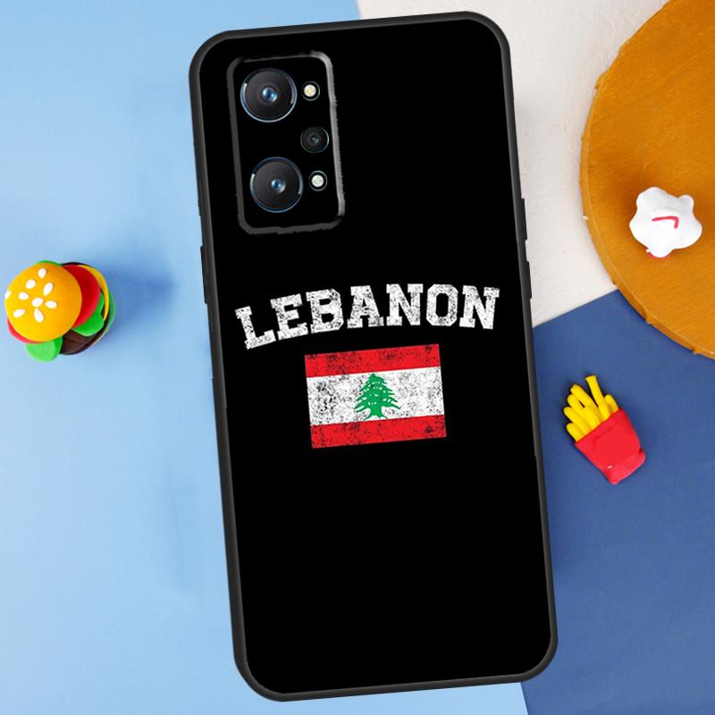 Lebanese Lebanon Flag For Realme 11 10 12 13 14 Pro Plus GT 5 6 6T GT7 Pro C61 C53 C51 C21Y C25S C55 C67 C75 Case