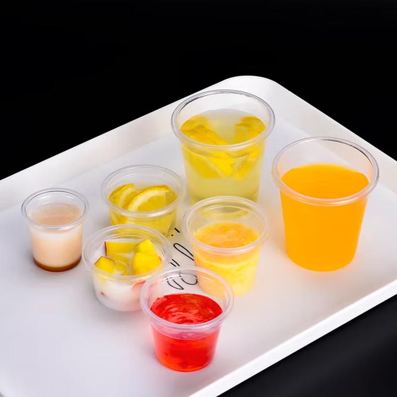 WS Disposable Clear Plastic Tasting Cups