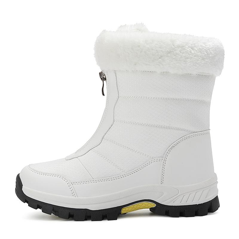 Wow, counter waterproof and non-slip outdoor snow boots, winter cold-resistant Northeast new velvet platform cotton shoes