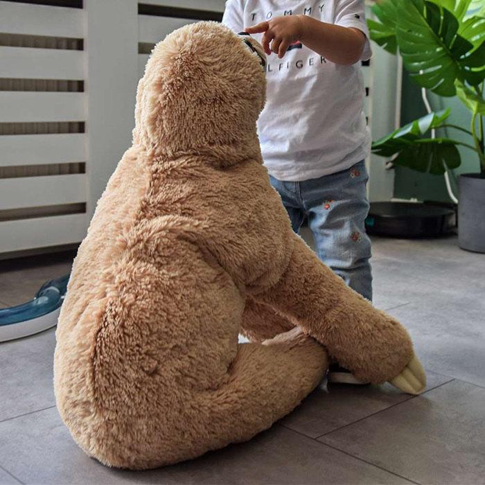 Large Plush Toy Pillow Plushies Mascot Sloth 90cm.gift for a Child