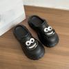 Casual and Comfortable, One-foot Cool Slippers, Thick-soled Heightening Sausage Mouth Hole Shoes, Women's Outer Wear, New In Summer and Autumn 2025