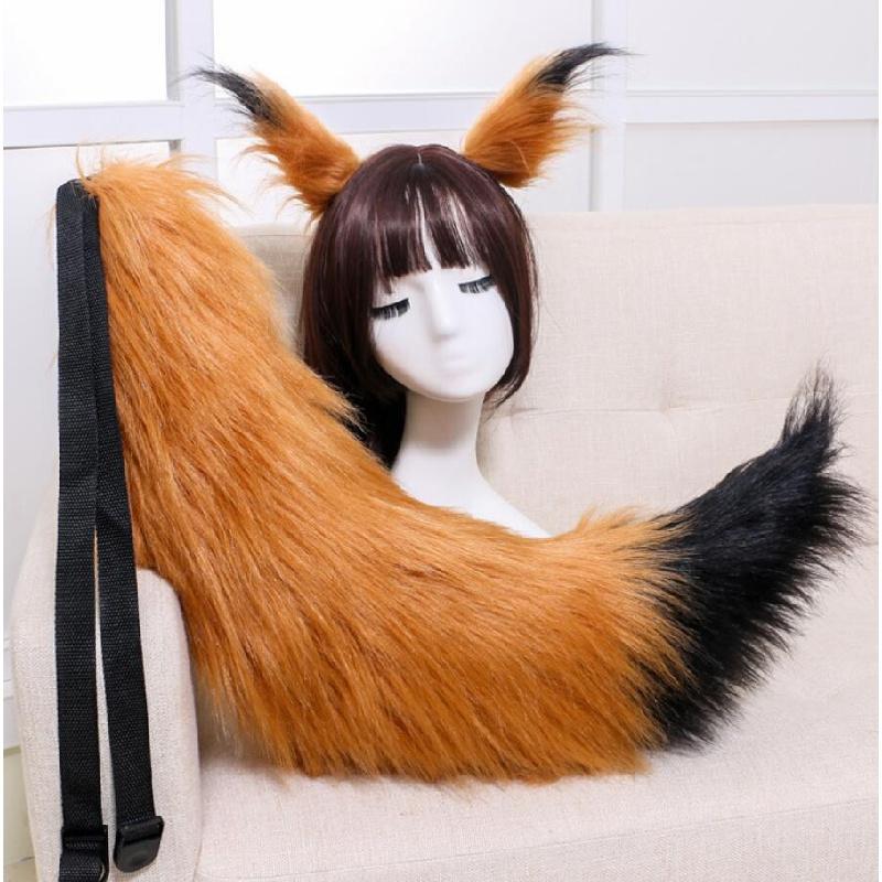 Set Orecchie E Coda Di Gatto In Pelliccia Sintetica – Accessorio Cosplay Per Halloween, Carnevale, Feste A Tema – Con Collare A Campana