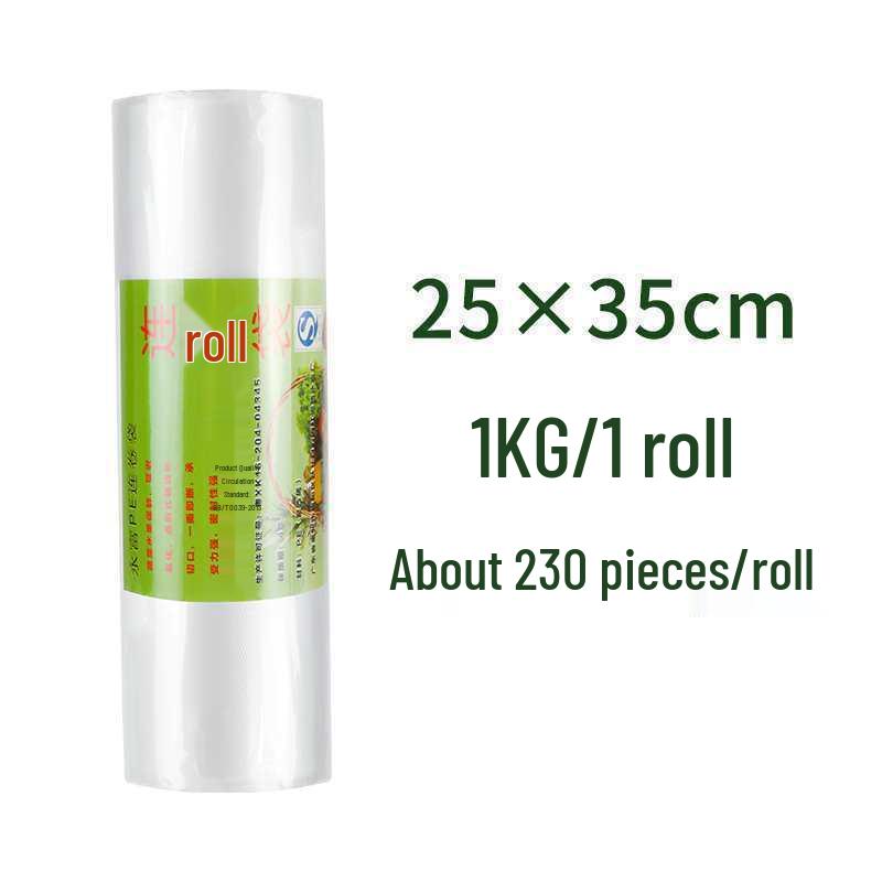 Thickened Food-Grade Disposable Fruit Bags - Tear-Off Roll for Home & Grocery Use