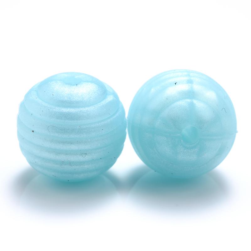10 Stück/Los 15mm Baby-Silikonperlen Beißringe für 4-6 Monate Spiral-Lebensmittelechtes Silikon Beißring Schnuller Kette Halskette Herstellung