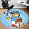 1pc Garfield Office Round Area Rug, Under Office Chairs Bedroom Living Room Home Decor A1016085