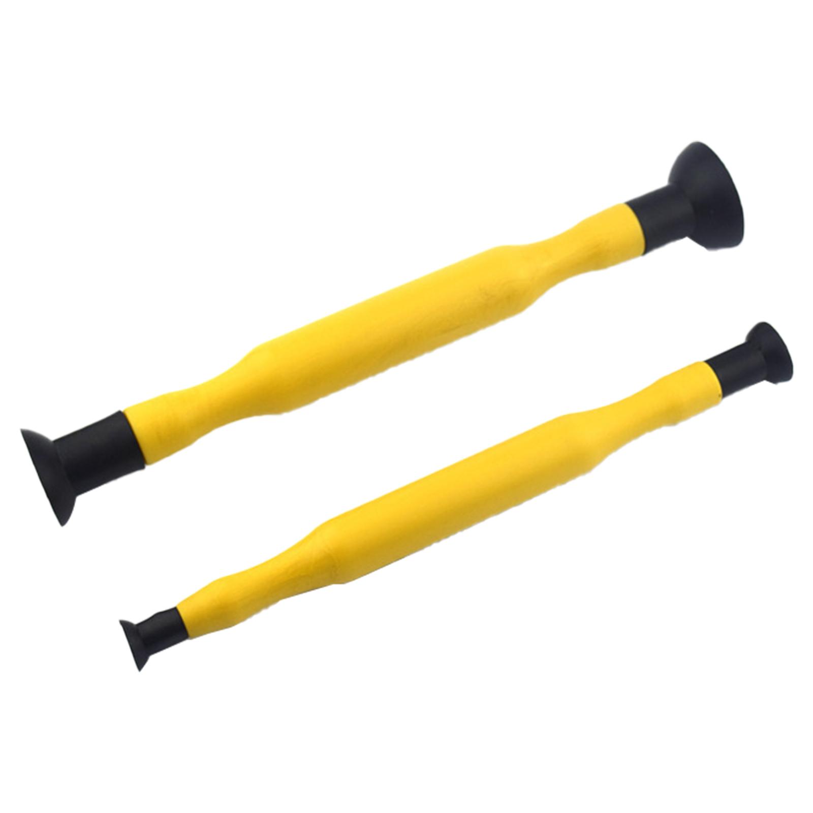 

2Pcs Hand Lapping Grinding Sucker Valve Lapping Sticks Hand Valve Lapper Set Manual Grinding Stick for Auto Motorcycle жовтий