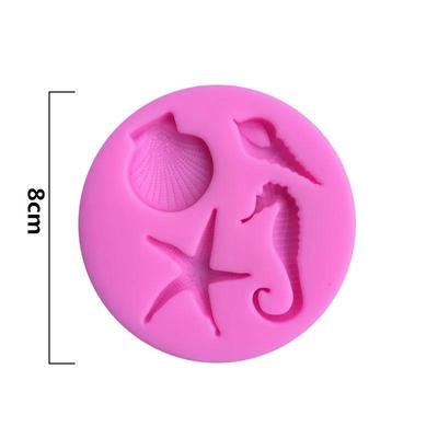 Καλύμματα Σχήμα Αστερίας Δημιουργικό Στυλ Θαλάσσια Ζωή Σιλικόνης Φόρμα Ζαχαρόπαστα Πάστα Τσίχλας Εργαλείο Διακόσμησης Τούρτας Φόρμες Τούρτας Αξεσουάρ