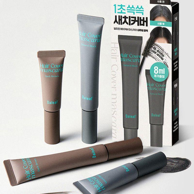 Daleaf Glam Маскара для волос с эффектом покрытия 16г Акция (+8 г туши для седых волос в подарок) dark brown