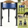 Wrought Iron Dog Bowl Stand Adjustable Width Raised Dog Feeder Bracket  Pet Supplies
