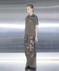 MUCENT Mauve Matching Metal Logo Camo Color Block Wide Elastic Pants