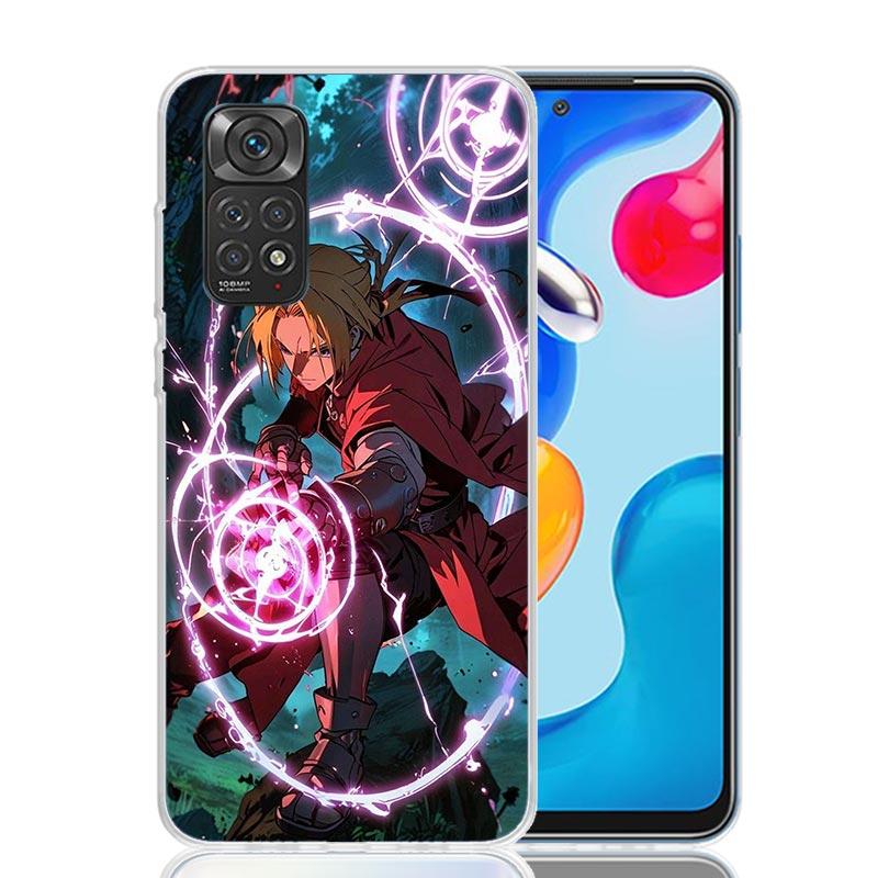 Anime F-ullmetal A-Alchemist Phone Case For Xiaomi Redmi Note 15 14 13 12S 12 Pro Plus 11S 11E 11 11T 10S 10 Art Soft Pattern Co