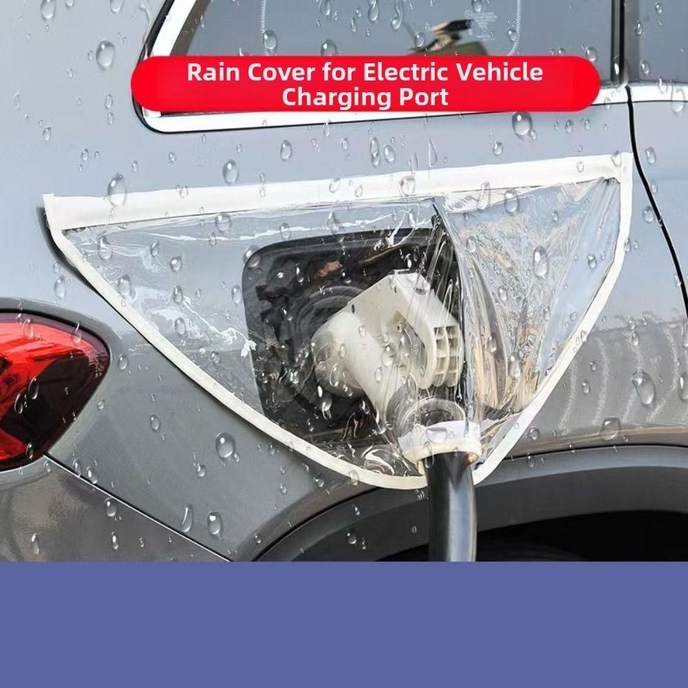 Universal EV Charger Plug Port Cover Electric Vehicle Charger Port Cover All-Weather Use