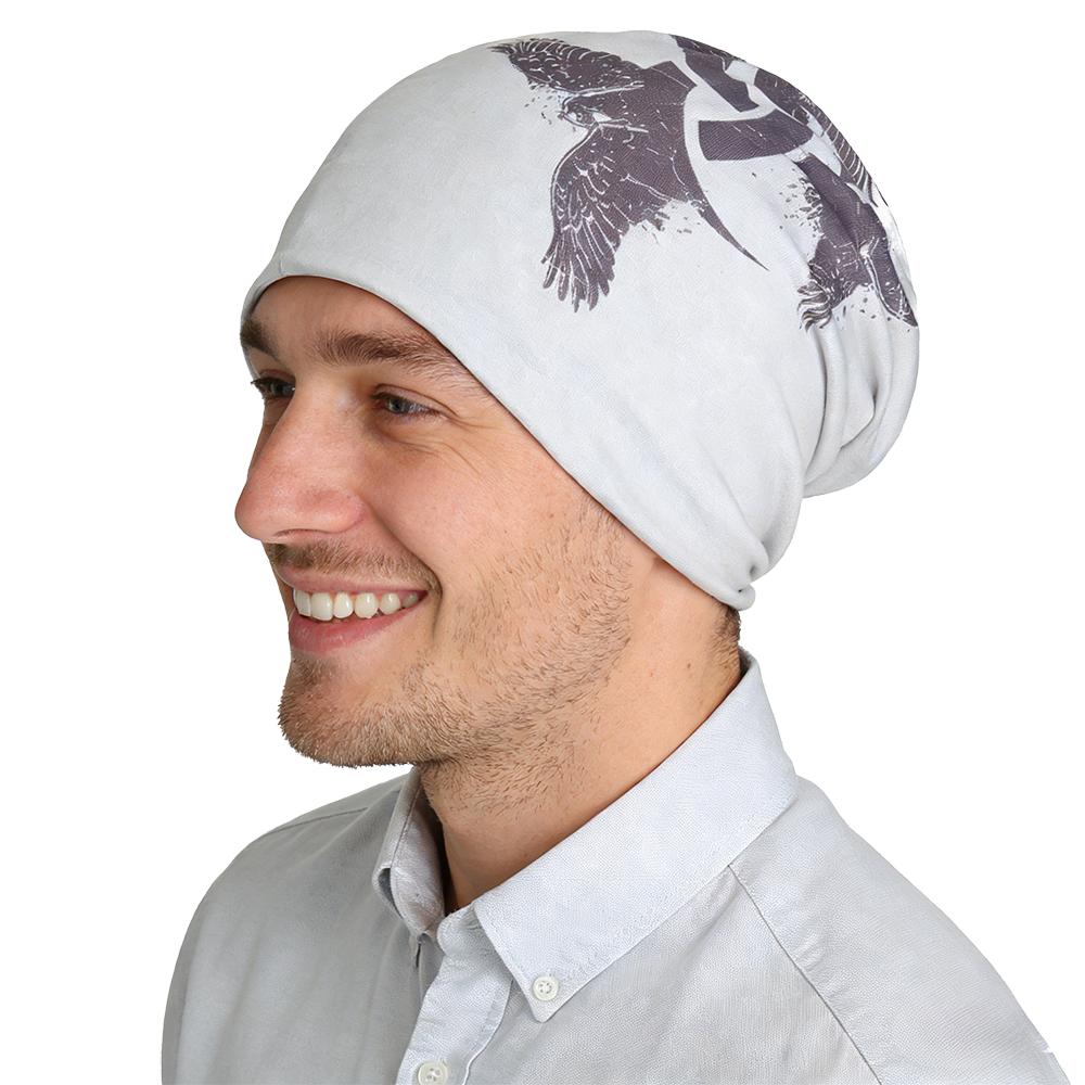 Spring and Autumn Fashion Unisexs Hat Outdoor Sports Hoodie Double layer Elastic Knitted Hat Street Dance Headscarf Hat