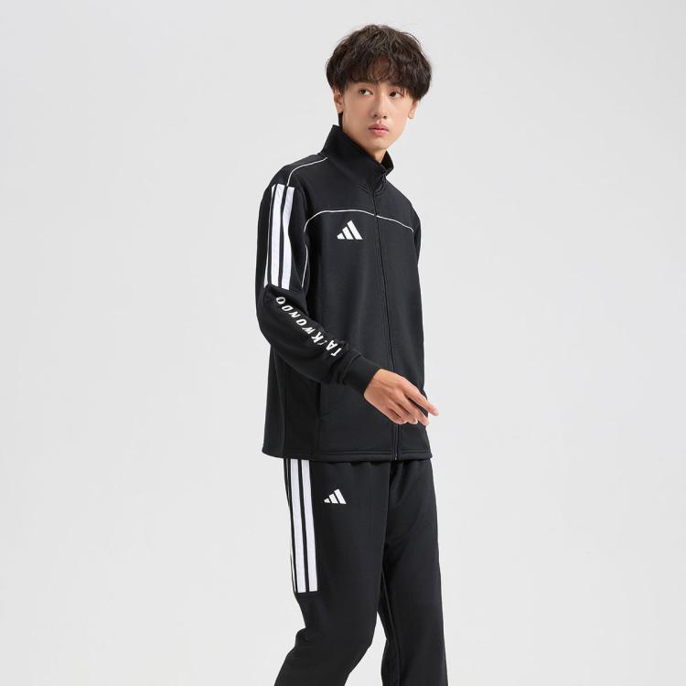 Adidas Knitted Stand Collar Casual Jacket Unisex Jackets TR40TK-BW