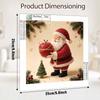 Pearl Painting Santa Claus with Apple Christmas Art Kit Handmade DIY Home Decor Painting