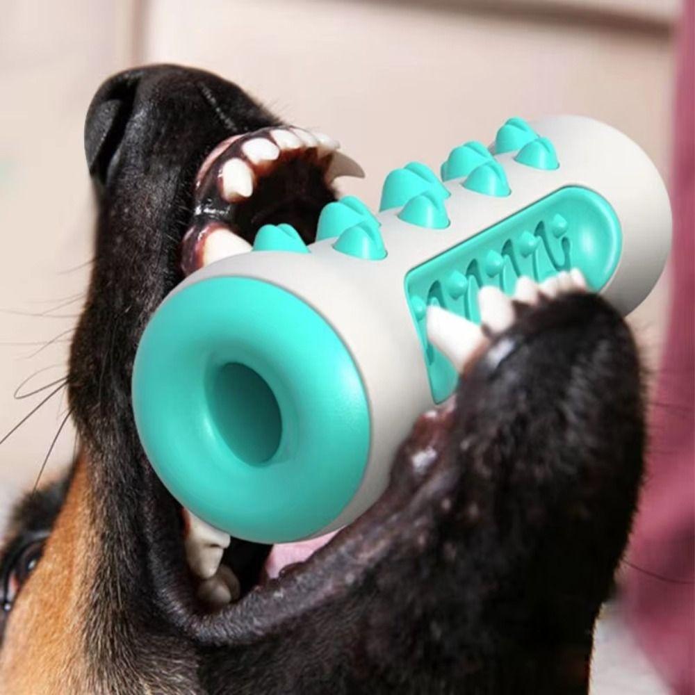 Bite Resistant Dog Toothbrush Non-slip Dog Teething Bones Rod Puppy Cleaning Toy  Pet Gift