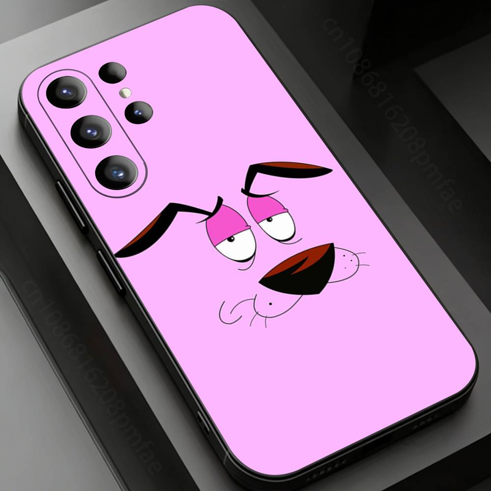 

Courage the Cowardly Dog Phone Case for Samsung Galaxy S20,23 Ultra S24,22 Plus S25,26,21FE TPU Cover Samsung S24Plus