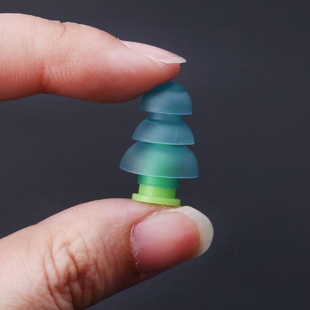 Motorcycles Soundproof Reusable Hearing Protection Noise Cancelling Silicone Ear Plugs