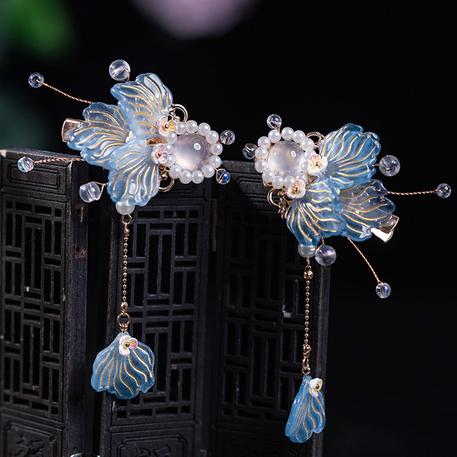 Ancient Style Hair Accessories Koi Fish Hair Clip Chinese Style Hanfu Accessories Small Goldfish Headwear Tassel Children s Clip