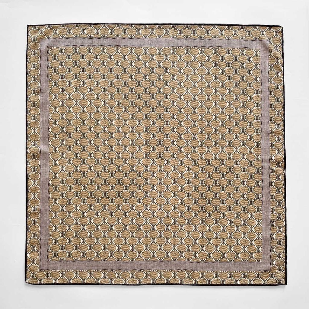 Wool Scarf Women'S Spring Summer Foreign Style Fashion Double-Sided Two-Color Shawl Silk Wool Small Square Scarf