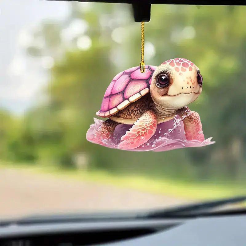 Unique Turtle Acrylic Car Ornament For Stylish Christmas Tree And Decor Vehicle