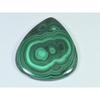 151Cts. Natural Green Malachite Pear Cabochon Loose Gemstone 43X51X05 MM B-398