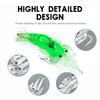 25Pcs 4.5cm 1.3g Soft Shrimp Lure Set - Realistic Silicone Artificial Shrimp Bait with Hook for Freshwater Saltwater Fishing