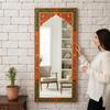 Wooden Painted Wall Decor Fram Mirror-Bedroom Mirror Home Decor Art Furniture | Wall Living Fram Decor Mirror-Indian Painted Beautifull Fram
