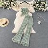 Bohemia Seaside Vacation Tassel Hollow-out Halter