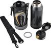 Wahei Freiz Sports Water Bottle, One-Touch Stopper Direct Bottle, Fortec Speed, 600ml, Black, Vacuum Insulated, Direct Drinking, Keeps Drinks Cold