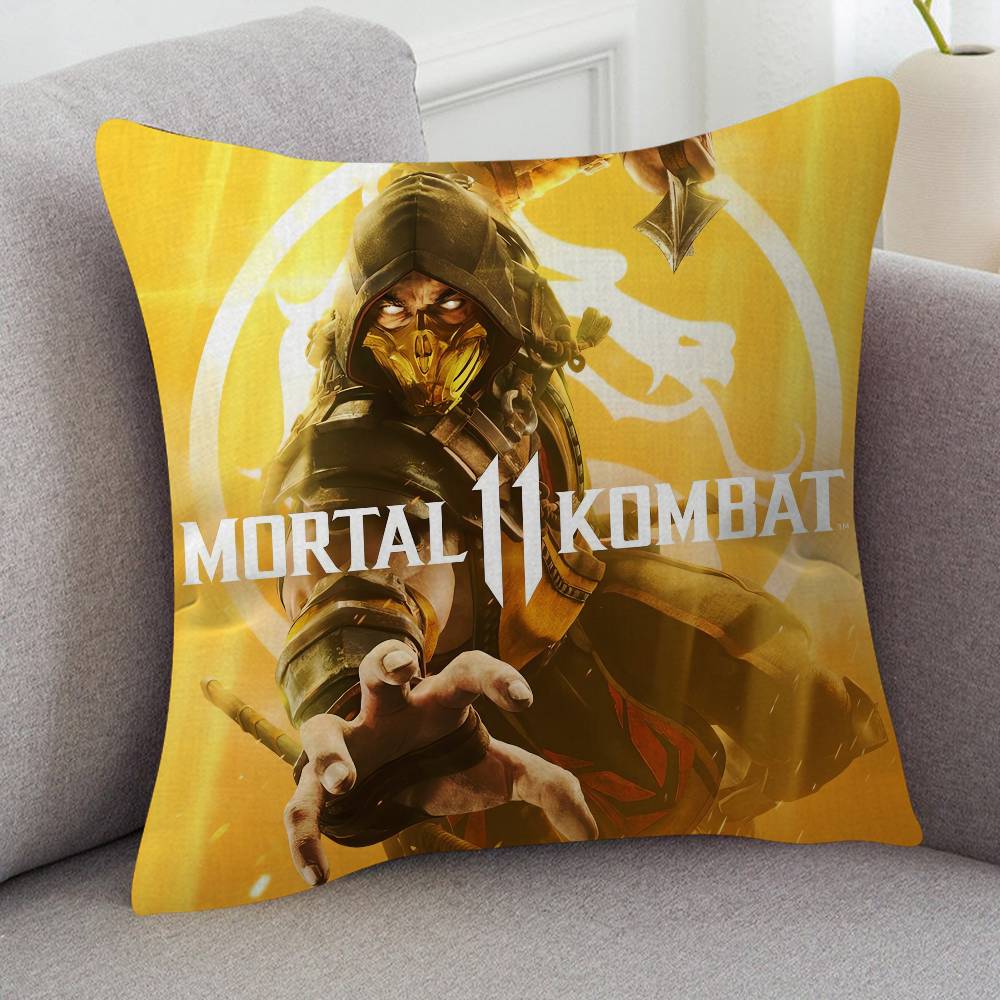 Game Mortal Kombat Pillow Case Soft Double Sided Print Sofa Cushion Cover Throw Pillow Covers