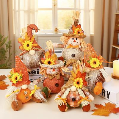 1PC Doll Pendants Home Decor Scarecrow Designs Country Style Thanksgiving Decor Store Decor 23x10cm