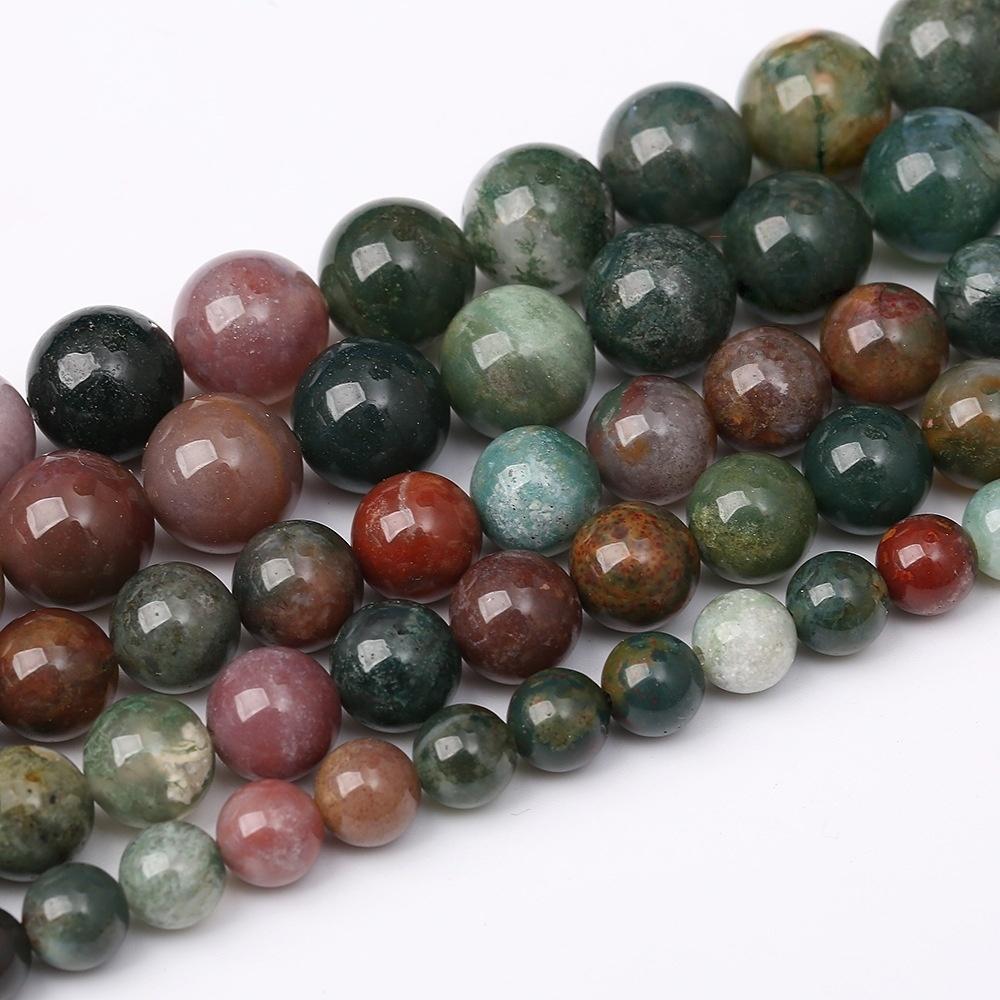 Black Ceramic Glass Stone Natural Round Beads 15"Strand Smooth Loose Spacer Beads 4/6/8/10/12mm for Jewelry Making DIY Bracelets Accessories