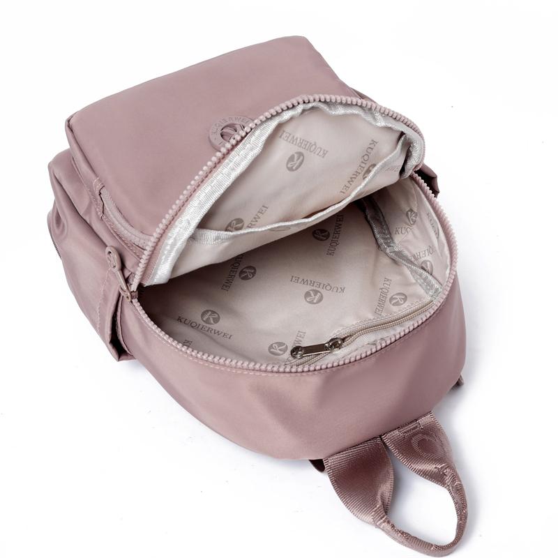Mini Zaino da Donna Leggero in Nylon Piccolo Zaino Giornaliero con Tasche Multiple per Viaggio Lavoro
