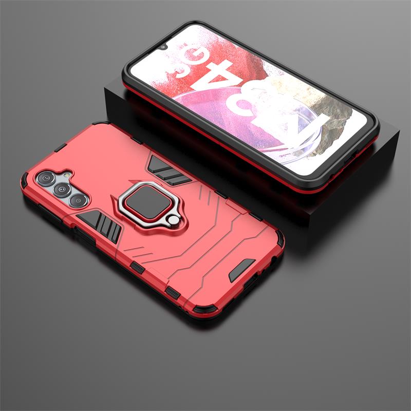 

Для Samsung M34 5G чехол автомобильный магнитный держатель кольцо чехол для телефона Samsung GALAXY M34 2023 M 34 противоударный бампер бронированный задний чехол For Galaxy M34 5G красный